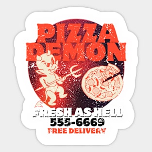 Pizza Demon Hot & Fresh or ELSE Sticker